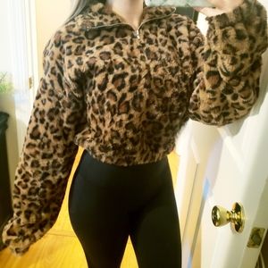 Fuzzy Cropped Jacket